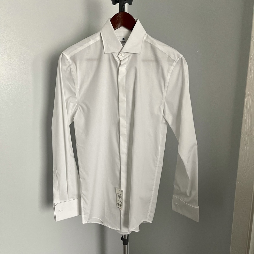 Ryan Seacrest Slim Fit French Cuff Dress Shirt